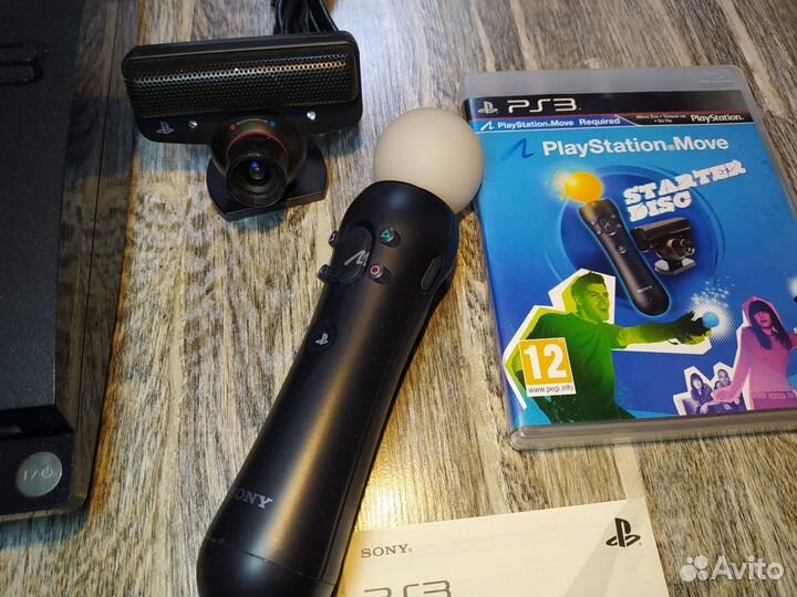 Sony Playstation 3 + Move + Camera + 50 игр