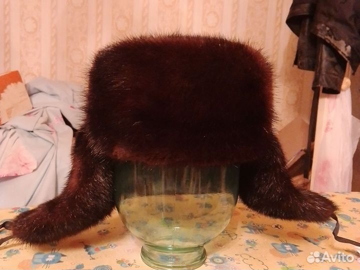 Шапка из натуральной норки,новая