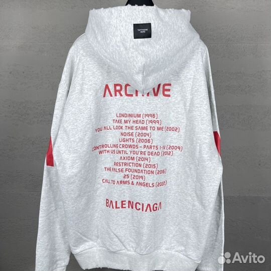 Balenciaga music destruction zip-up Hoodie