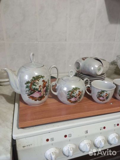 Сервиз чайный, перламутровый