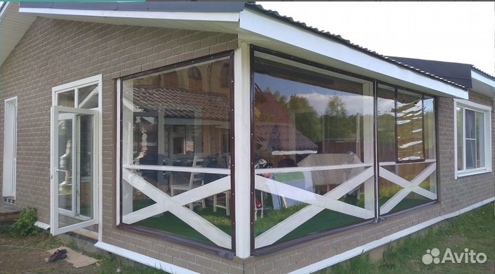 Гибкие окна на веранду