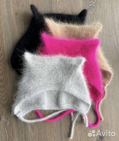 Шапка чепчик с ушками на заказ