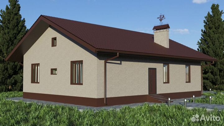 Альбом Проект одноэтажного дома - 122,78 м2