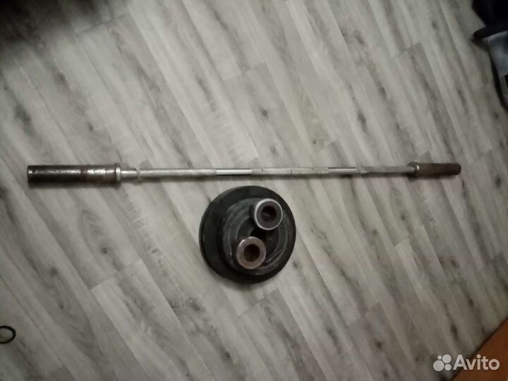 Штанга, гриф, блины