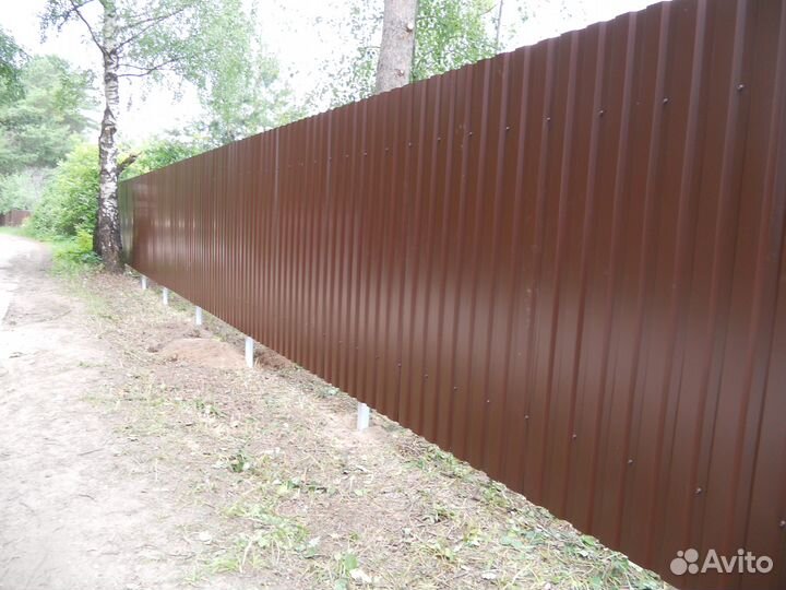 Забор из профнастила