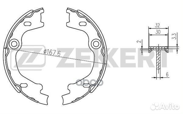 Колодки тормозные BK4268 Zekkert