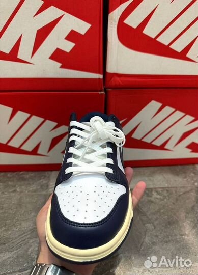 Кроссовки Nike dunk low vintage navy c доставкой