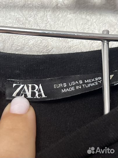 Топ футболка летняя с подплечниками Zara