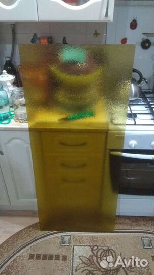 Стекло дверное (Золото / Янтарь/ Голубое)