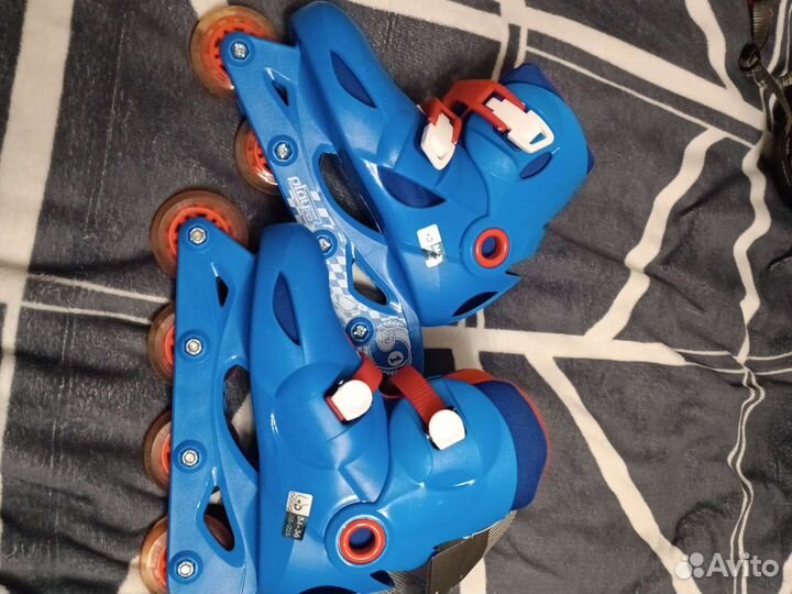 Ролики раздвижные+ шлем, всё новое