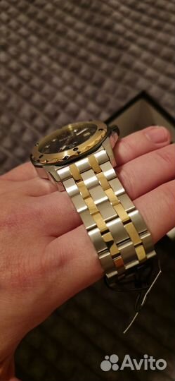 Bulova Men's Quartz Marine Star Silver Gold