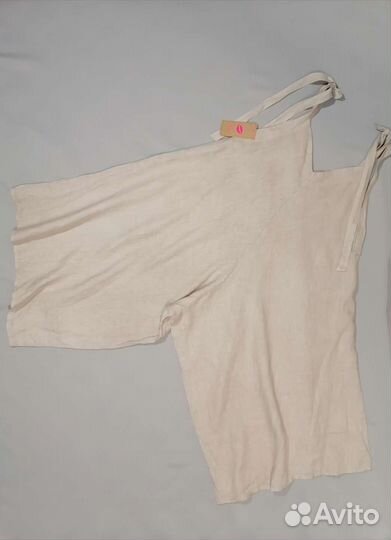 Новый итальянский льняной комбинезон Италия лён