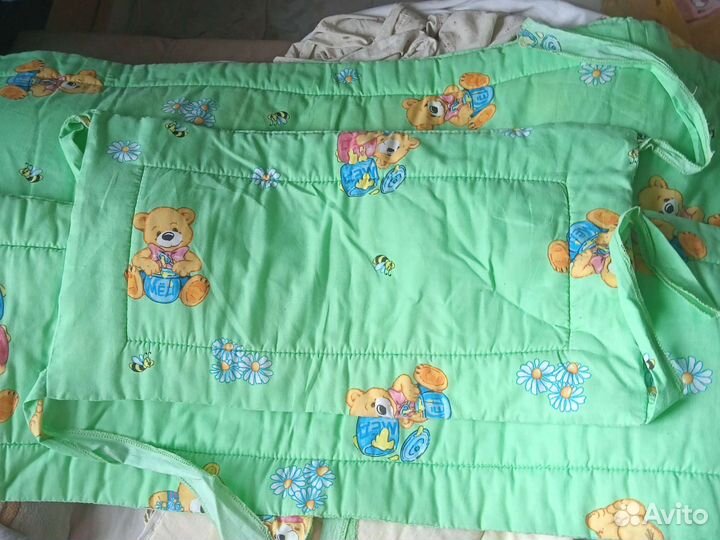 Бортики в кроватку, как новые