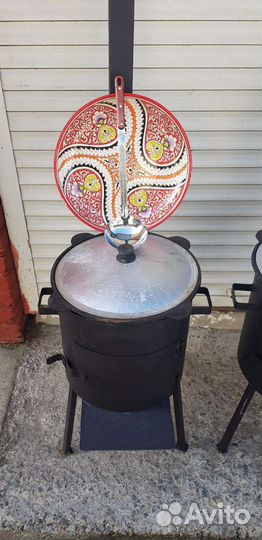 Казан чугунный узбекский, саджи,чугунные решетки,п