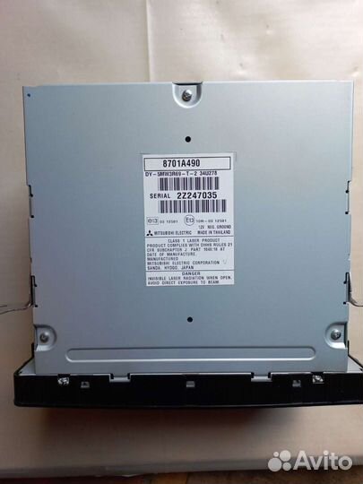 Оригинальная магнитола на Mitsubishi outlander