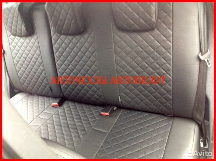 Чехлы Автопилот Renault Kaptur из экокожи чёрные