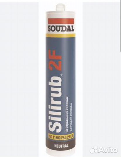 Силиконовый герметик Soudal 2F, 300 мл