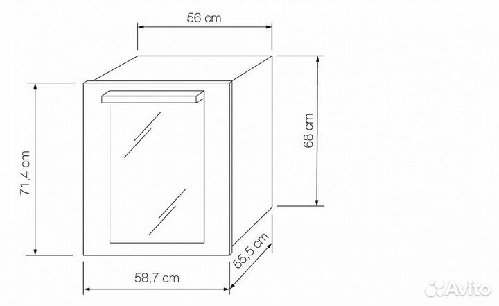 Винный шкаф lofra zbrbi36T brass