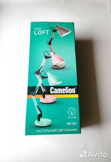 Лампа настольная Новая loft Camelion E27