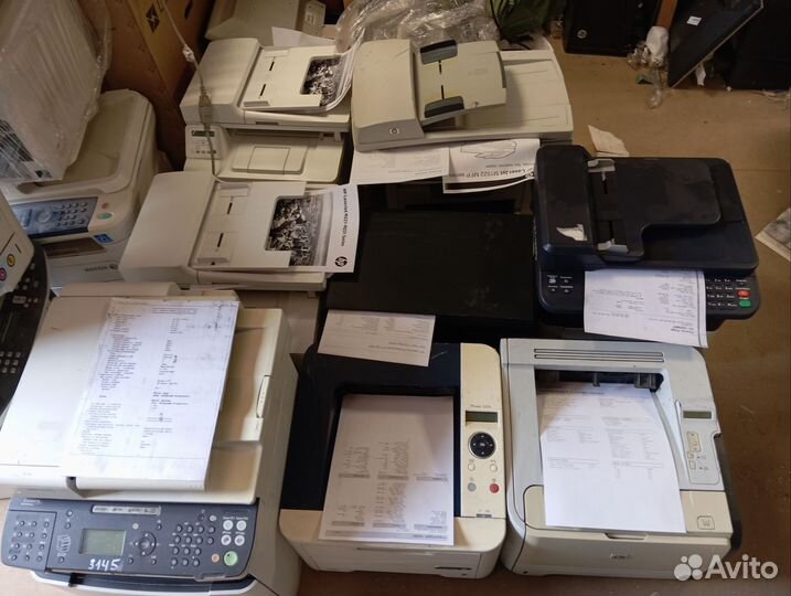 Лот рабочих принтеров и мфу