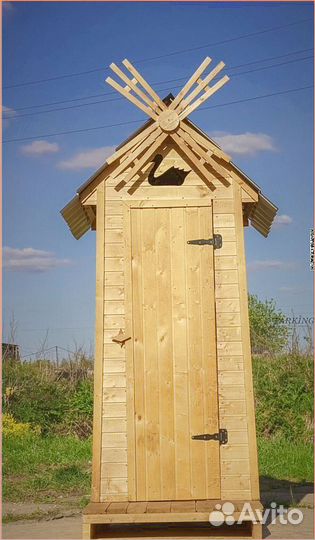 Дачный туалет с кошкой THP