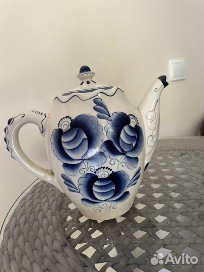 Чайник заварочный гжель