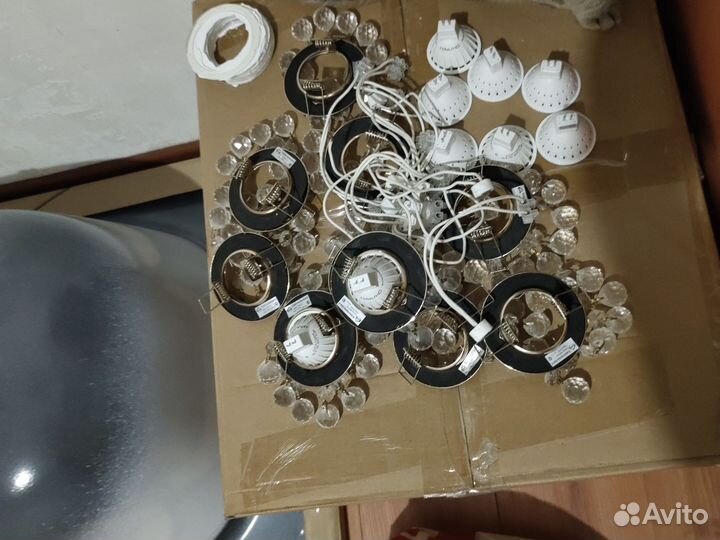 Точечные светильники хрустальные