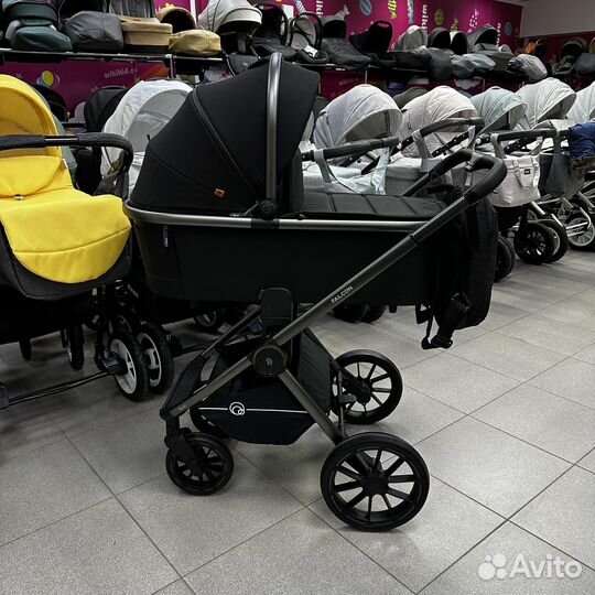 Коляска 3 в 1 Rant Falcon, цвет черный