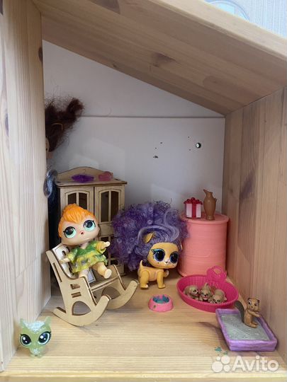 Кукольный домик IKEA с LOL и Barbi игрушками