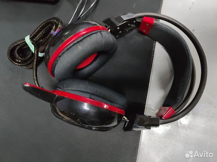 Наушники игровые A4Tech Bloody G300 Black + Red