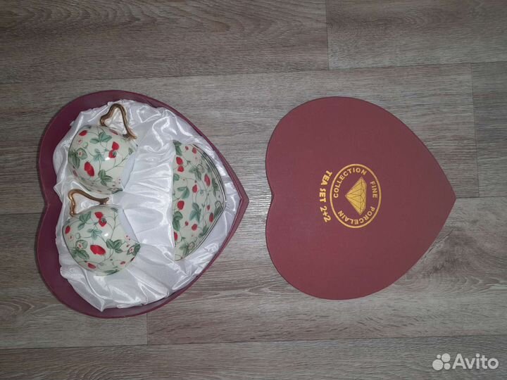 Чайный/кофейный набор в виде сердечек