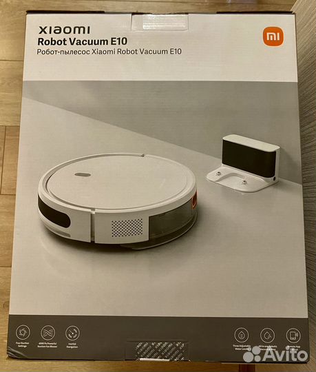 Новый Робот-пылесос Xiaomi Robot Vacuum E10 белый
