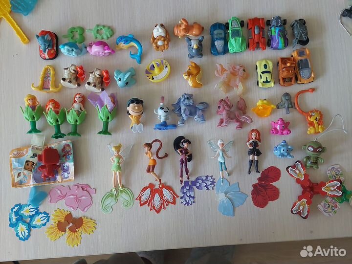 Игрушки из киндера 90х феи машинки и др