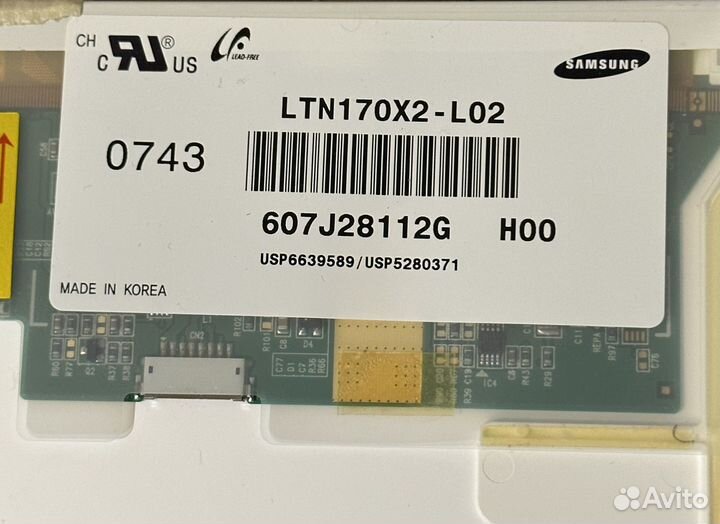 Матрица для ноутбука LTN170X2-L02