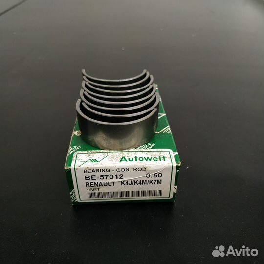 Вкладыши шатунные 0.50 renault дв. K4M/K7M