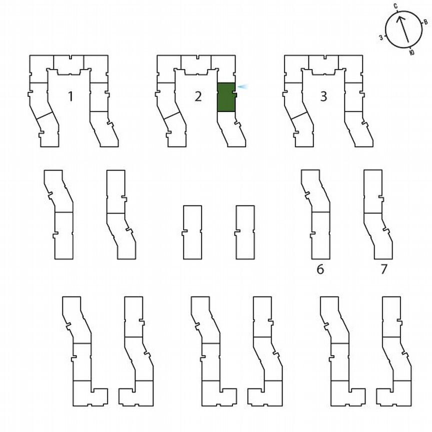 1-к. квартира, 43 м², 1/3 эт.