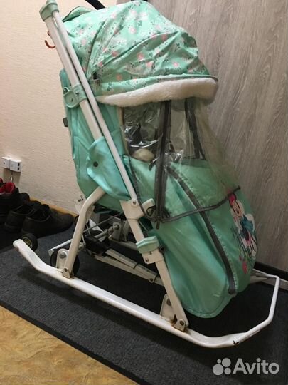 Санки коляска nika disney