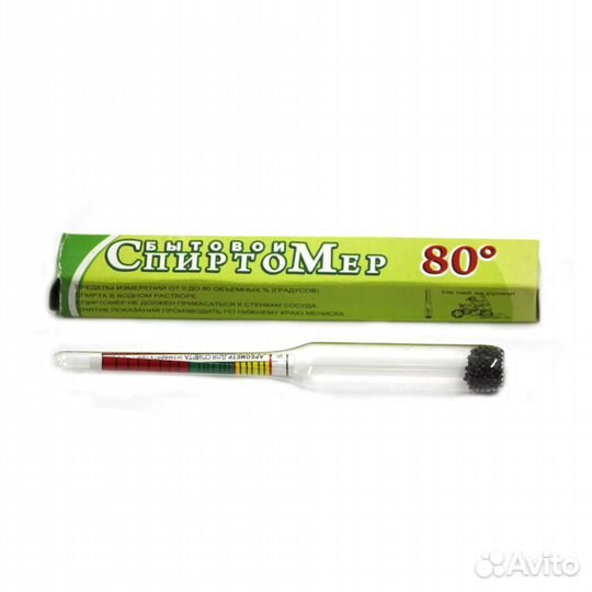 Спиртомер асп-80 рюмочный в индивидуальной коробоч