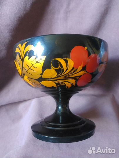 Ваза конфетница хохлома