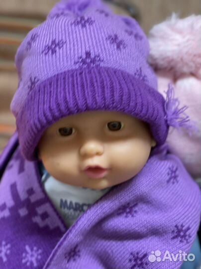 Шапка для девочки, зима 50-54