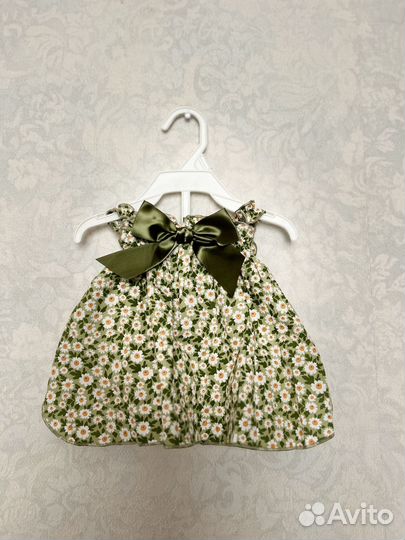 Летнее платье с принтом для домашних животных