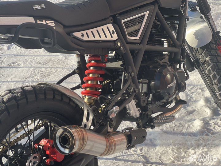 Мотоцикл Avantis City 250 (scrambler черный )