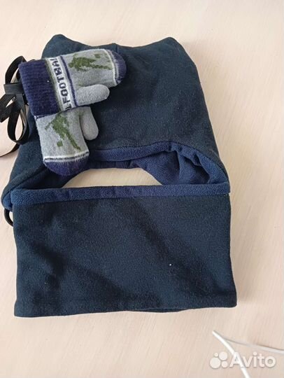 Шапка и снуд для мальчика зима