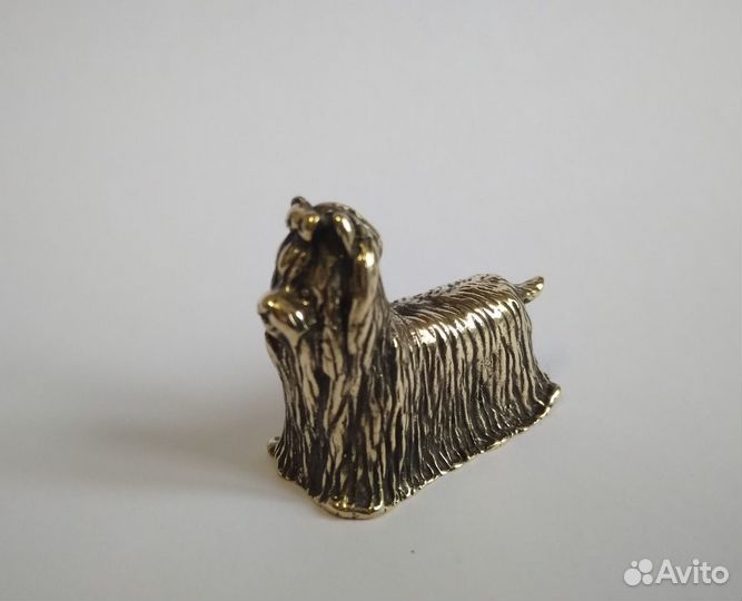 Мопс,йорк,спаниель-фигурки собак из бронзы