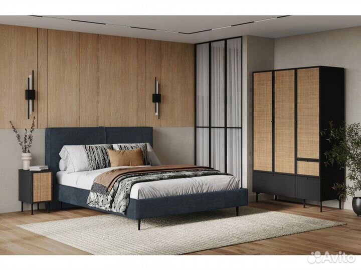 Тумба прикроватная Бронте-2 Black