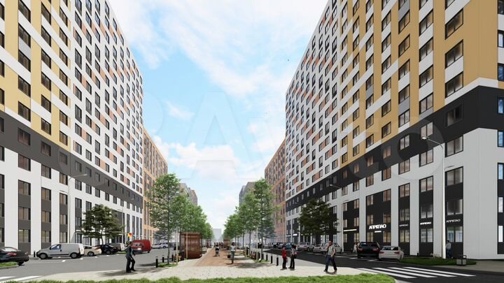 3-к. квартира, 69,5 м², 8/17 эт.