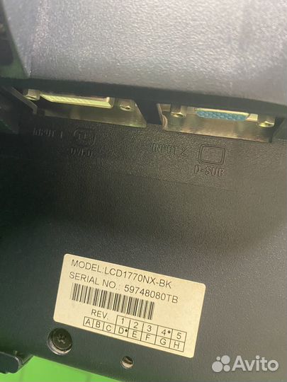 Монитор NEC lc 1770nx-bk
