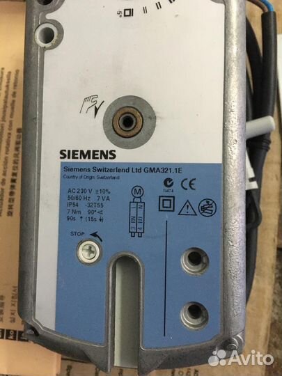 Электропривод воздушной заслонки Siemens