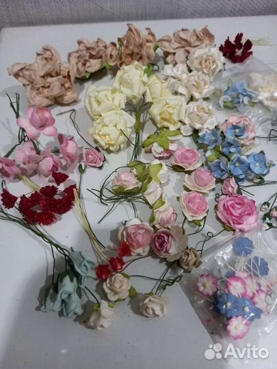 Цветы для скрапбукинга