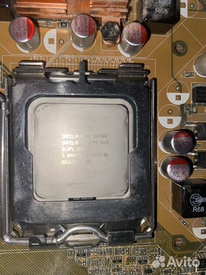 Материнская плата с процессором